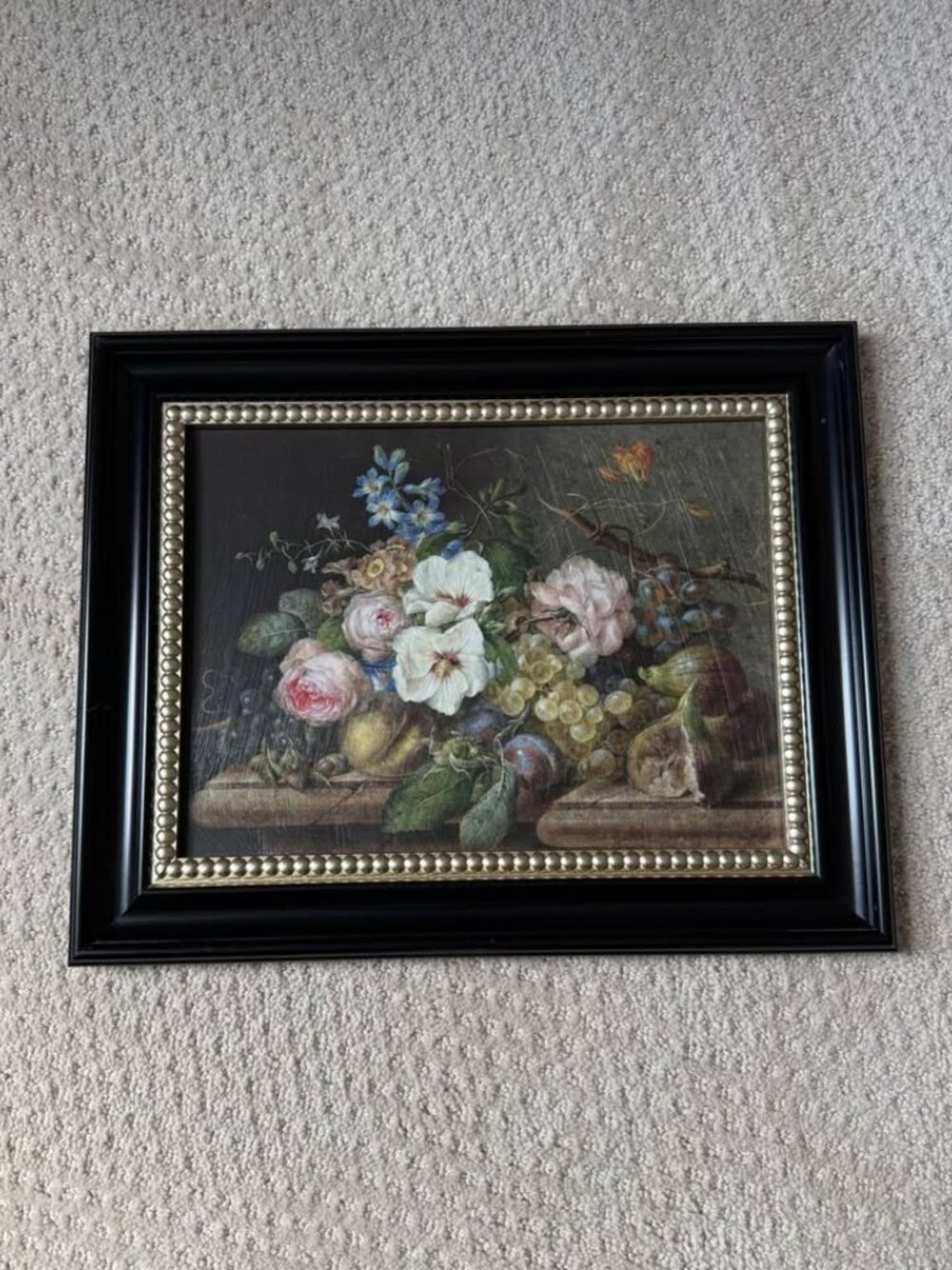 Floral and Fruit Picture Art Framed Painting - Picture 2 of 7